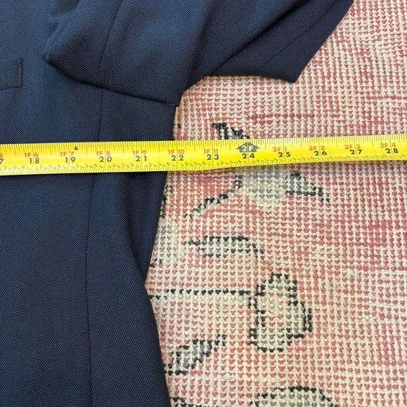 Stafford 44R Mens Navy Blue Blazer Sport Coat Gold Buttons Wool Blend - Picture 7 of 9